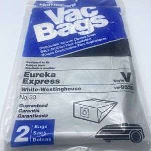 Home Care Style V Eureka Express white-westinghouse 2‎ Vacuum Bags Brand NEW NIB